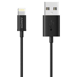 USB კაბელი Anker A8012H12 PowerLine Select+ USB Cable with Lightning Connector, USB 2.0 to Micro USB Cable, 0.9m, Black